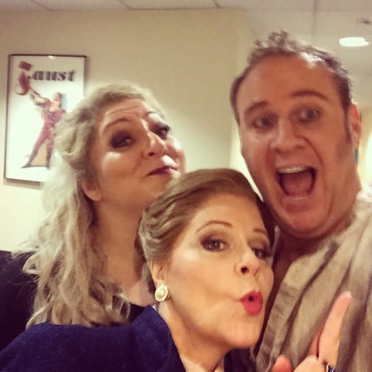 With Christine Goerke, soprano, and Susan Graham, mezzo-soprano at the Lyric Opera of Chicago, 2016